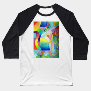 2 birds and a cat Baseball T-Shirt